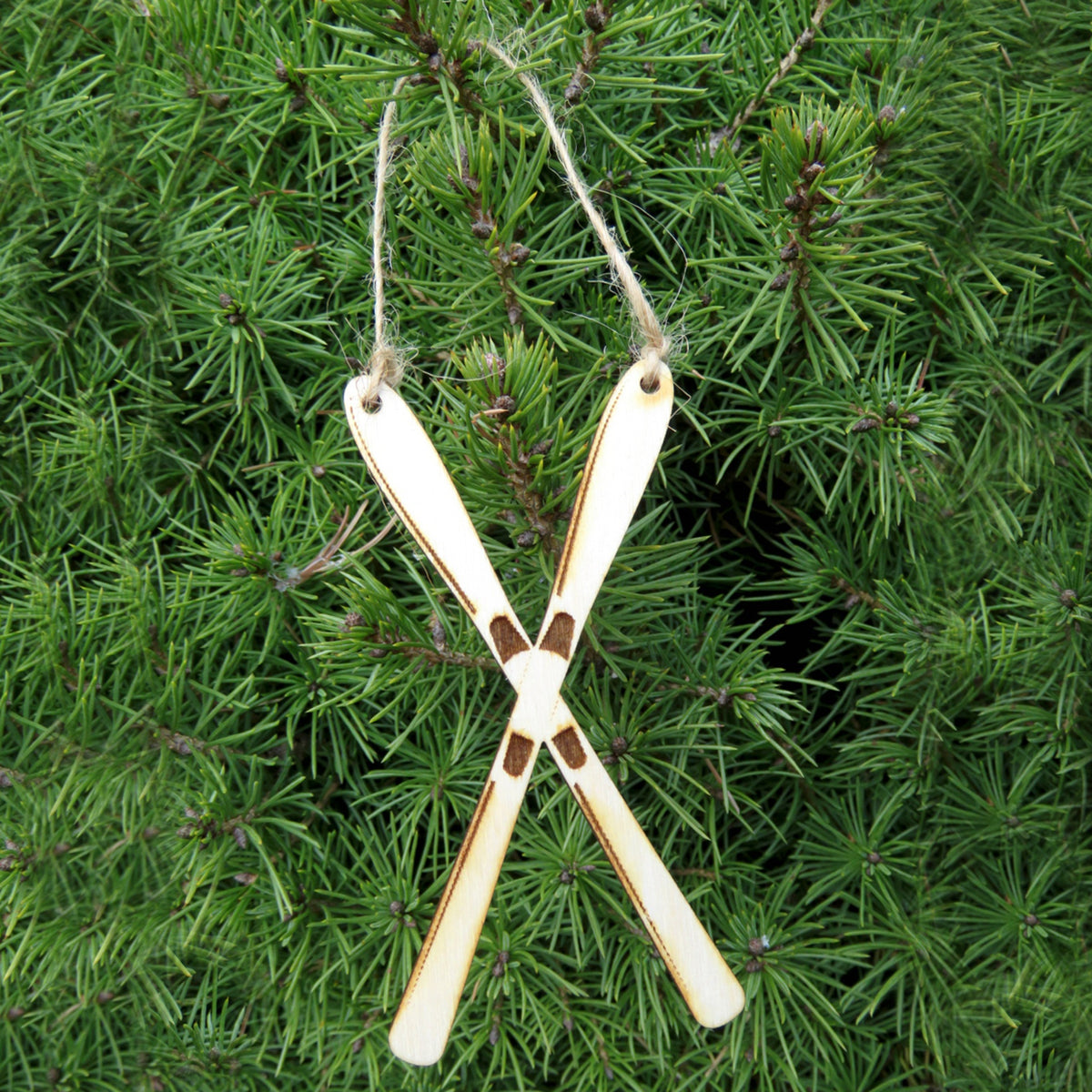 Crossed Skis Ornament