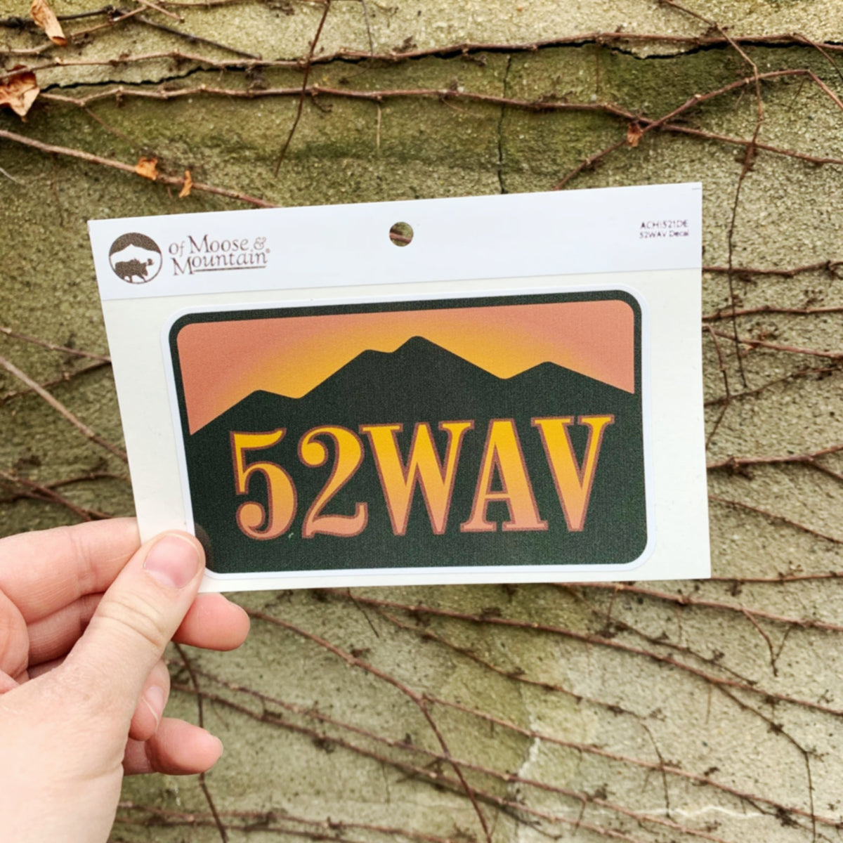 52 With A View 52WAV Mountainscape Sticker