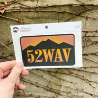 52 With A View 52WAV Mountainscape Sticker