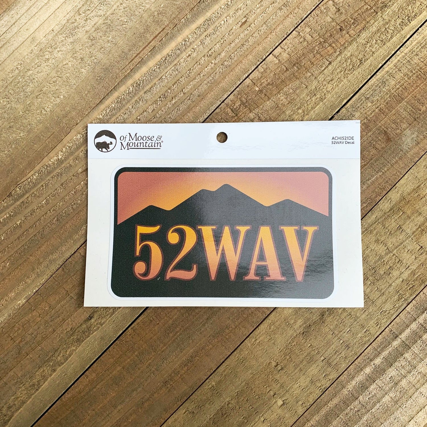 52 With A View 52WAV Mountainscape Sticker