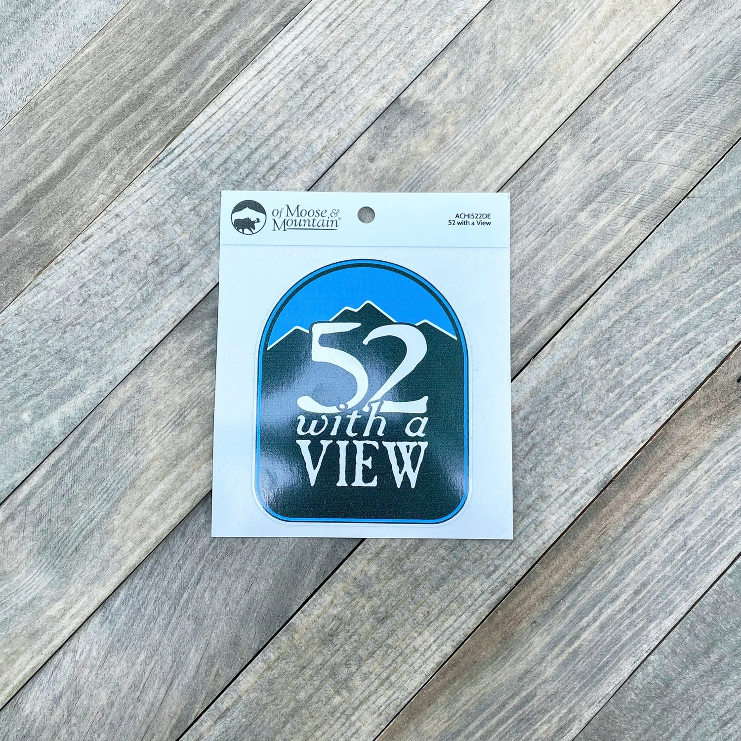 52 With A View Arched Sticker