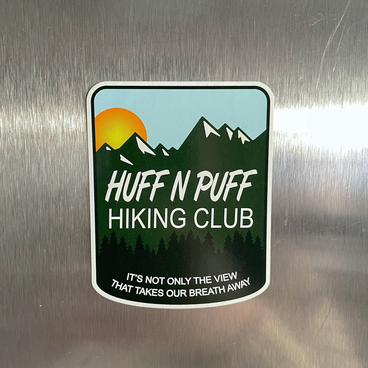 Huff N Puff Hiking Club Sticker
