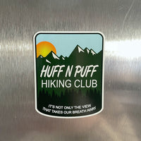 Huff N Puff Hiking Club Sticker