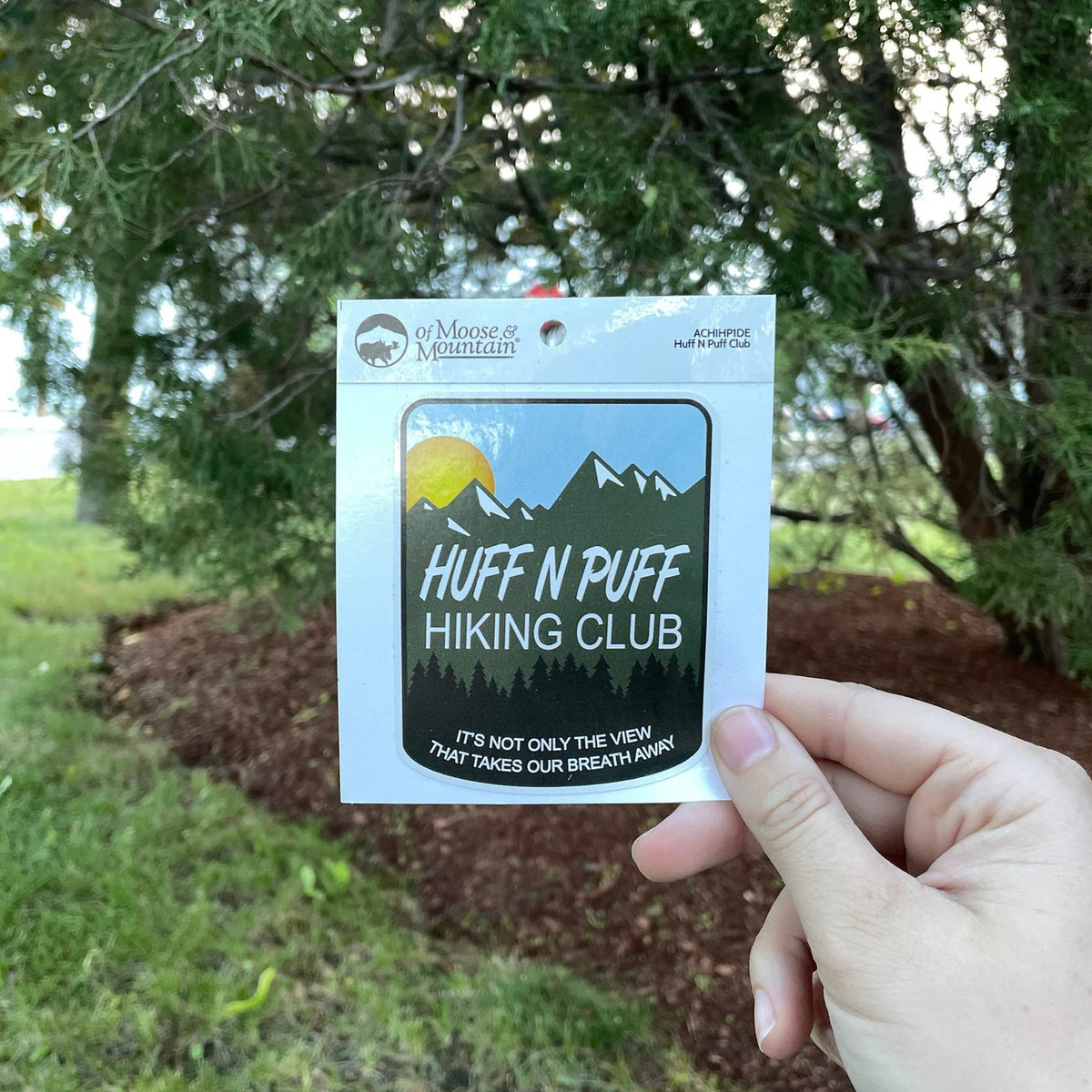 Huff N Puff Hiking Club Sticker
