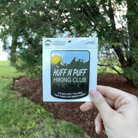 Huff N Puff Hiking Club Sticker