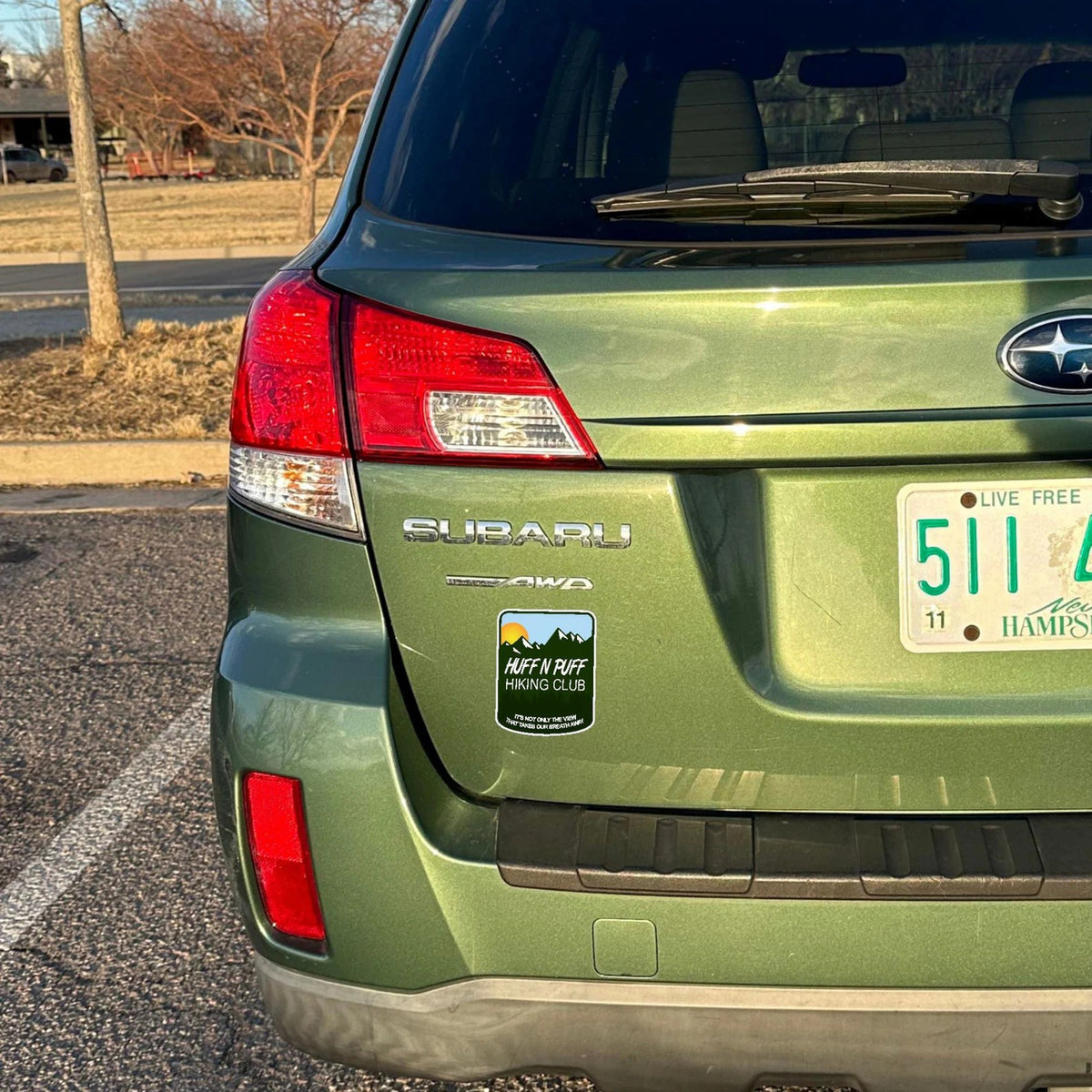 Huff N Puff Hiking Club Sticker