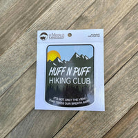 Huff N Puff Hiking Club Sticker