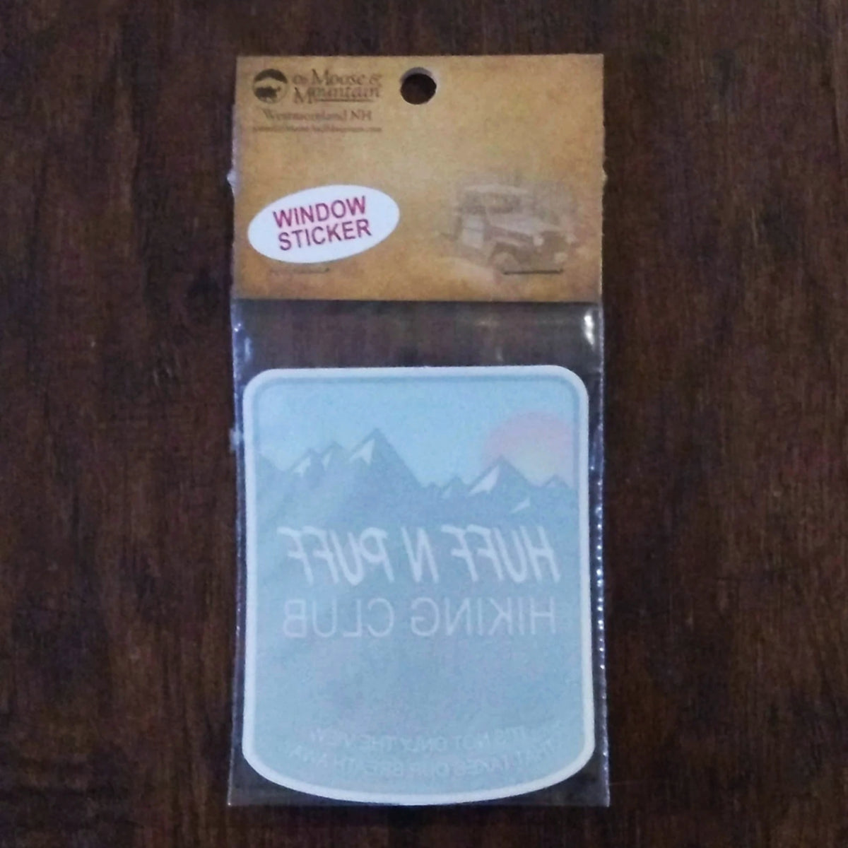 Huff N Puff Hiking Club Sticker