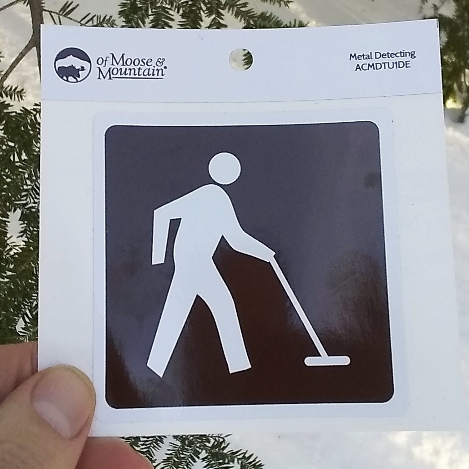 Metal Detecting Trail Sign Sticker