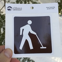 Metal Detecting Trail Sign Sticker