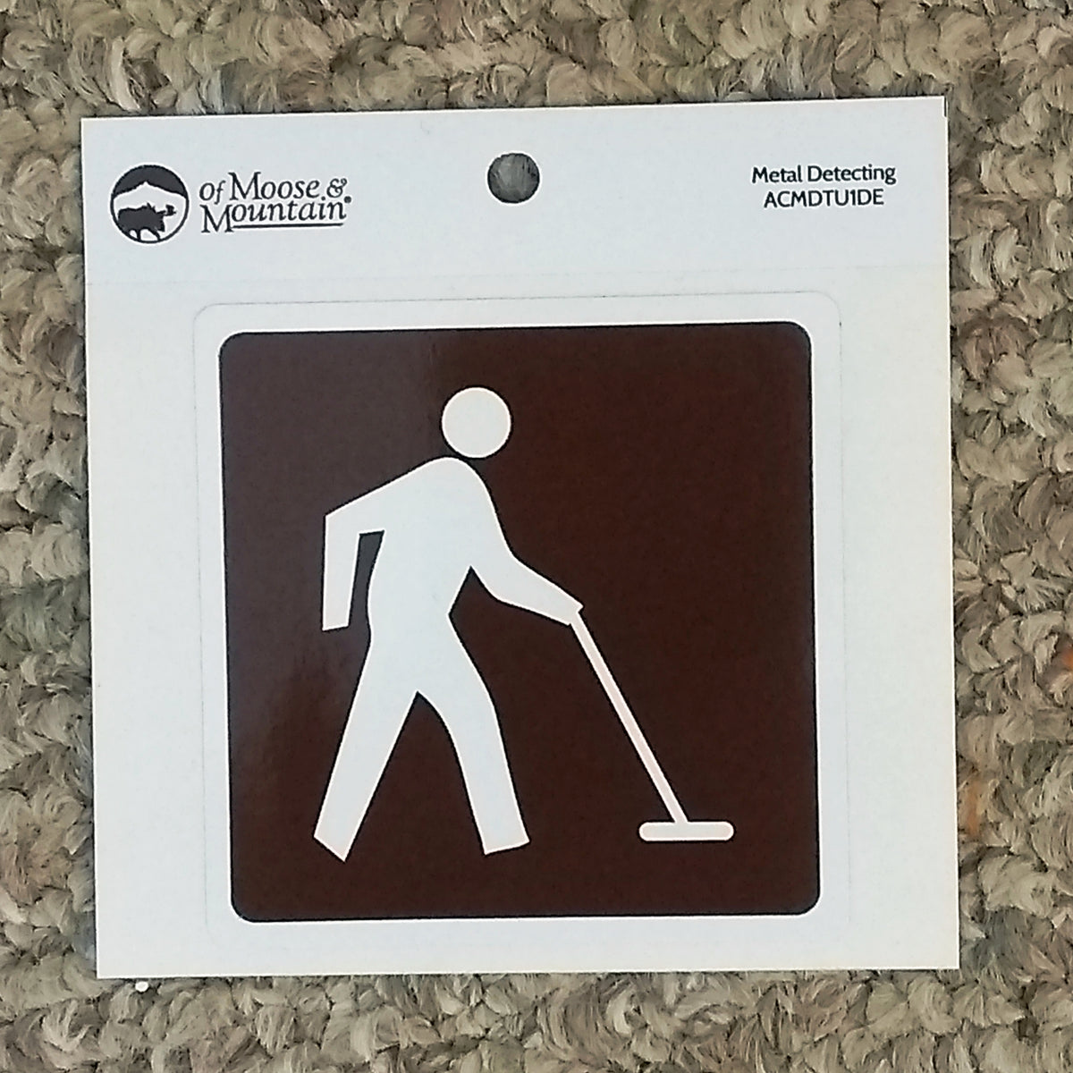 Metal Detecting Trail Sign Sticker