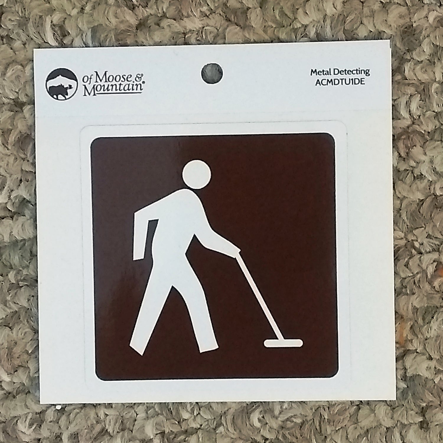 Metal Detecting Trail Sign Sticker
