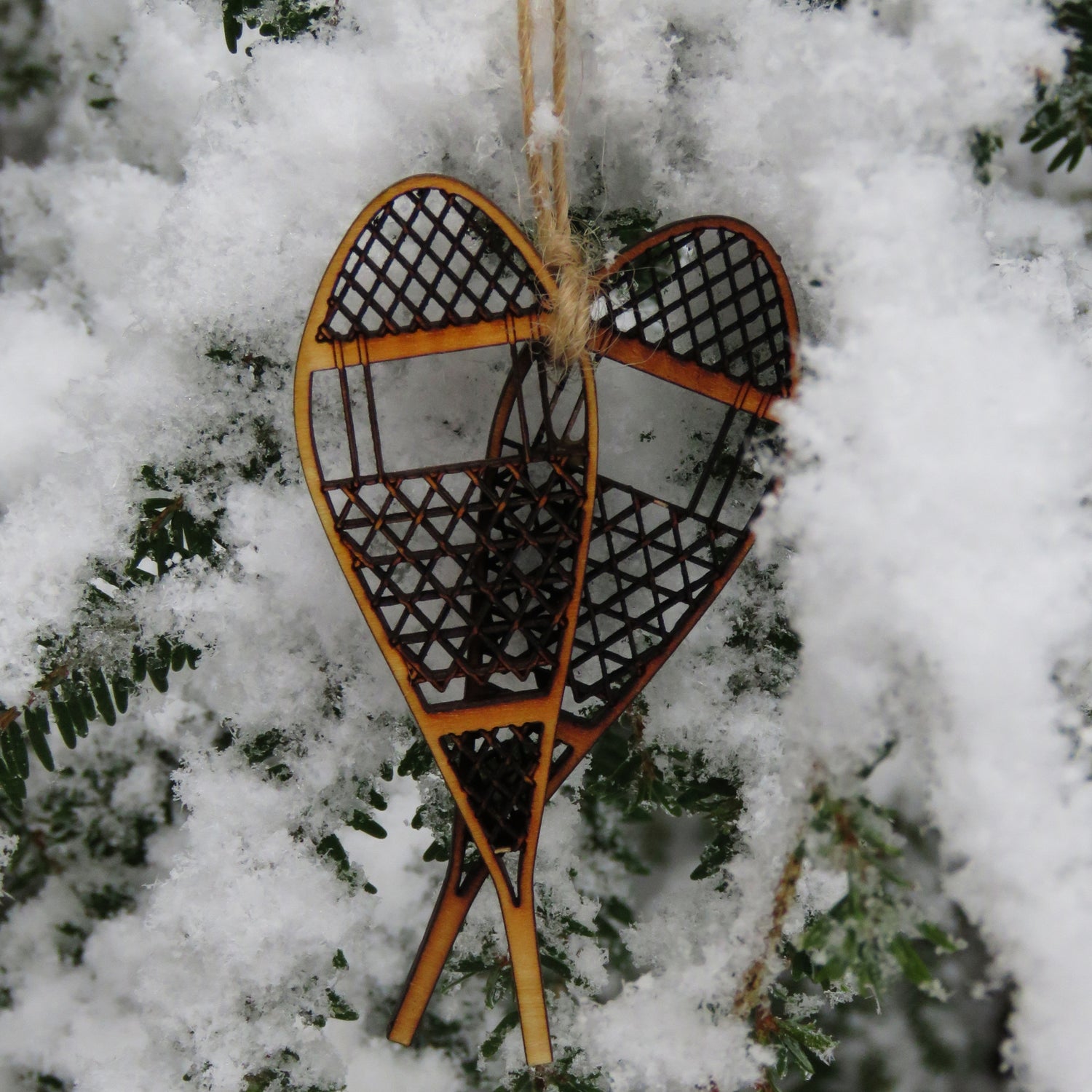 Crossed Snowshoes Ornament