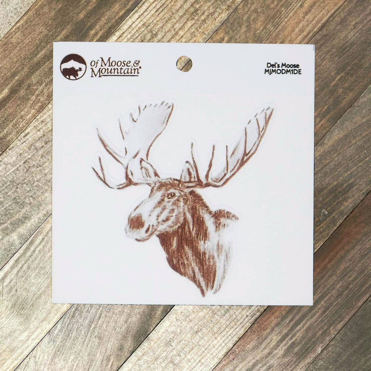 Del's Moose Sketch Sticker