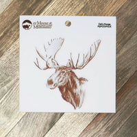 Del's Moose Sketch Sticker