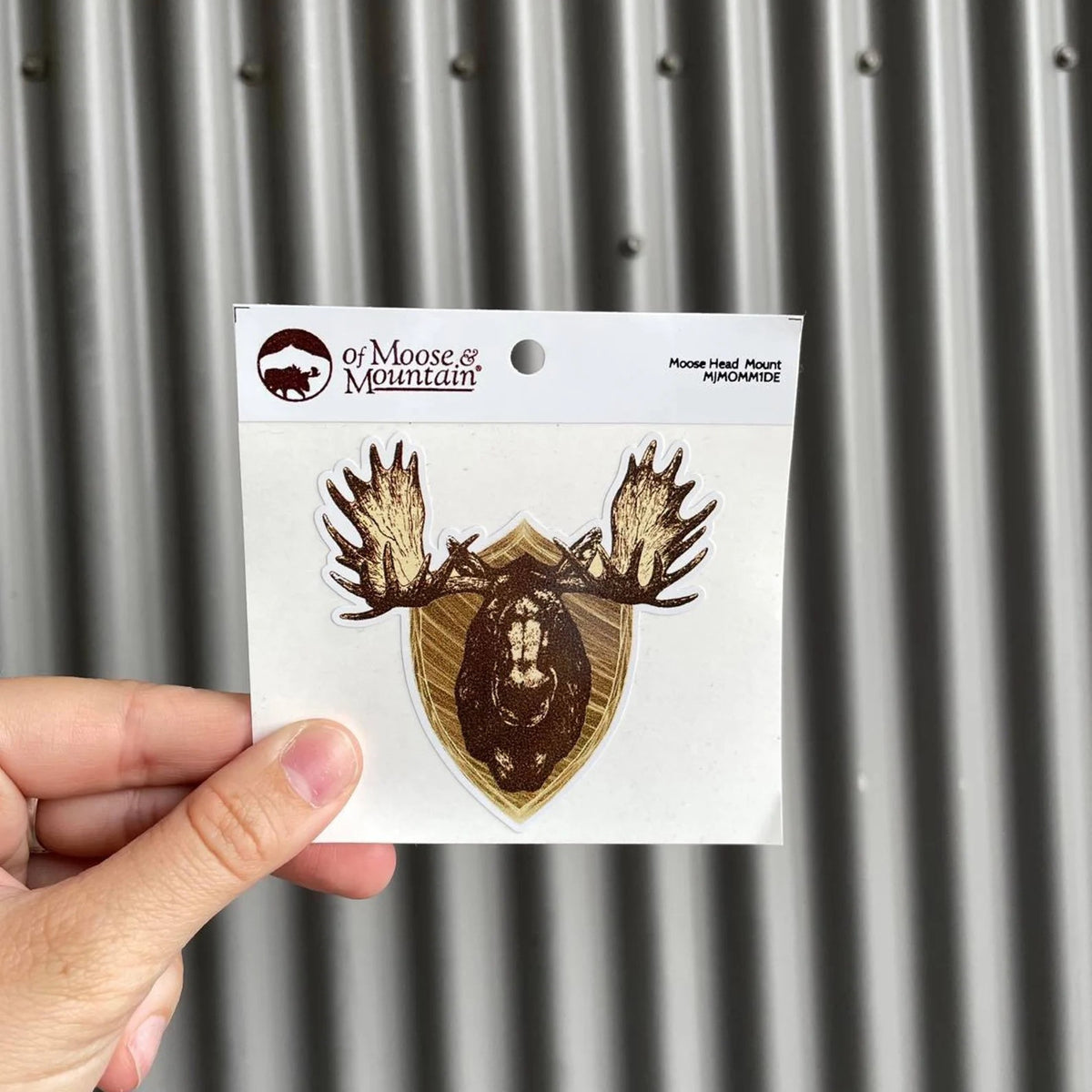 Moose Head Mount Sticker