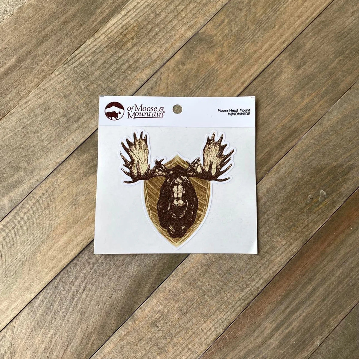 Moose Head Mount Sticker