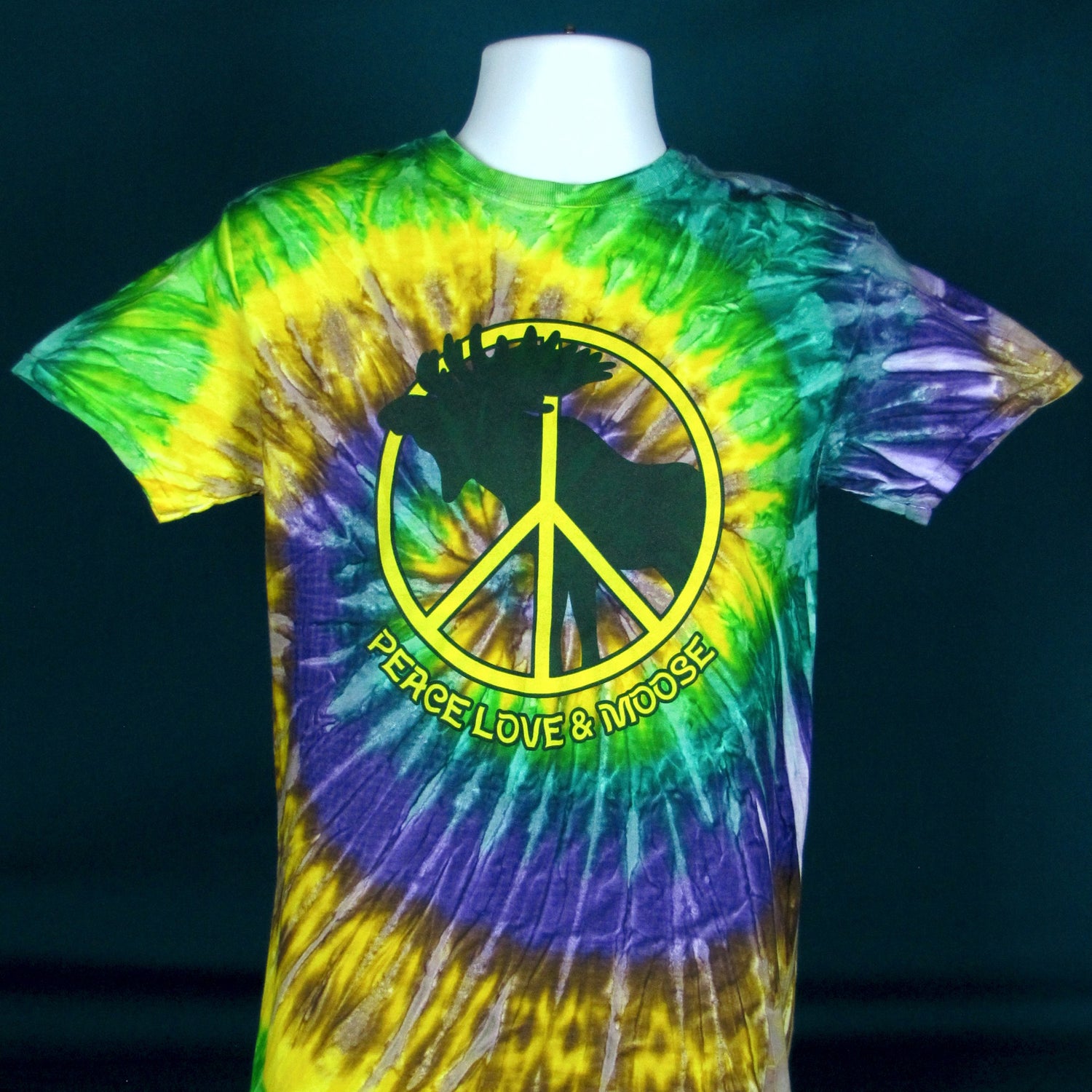 Peace Love & Moose Men's T-Shirt