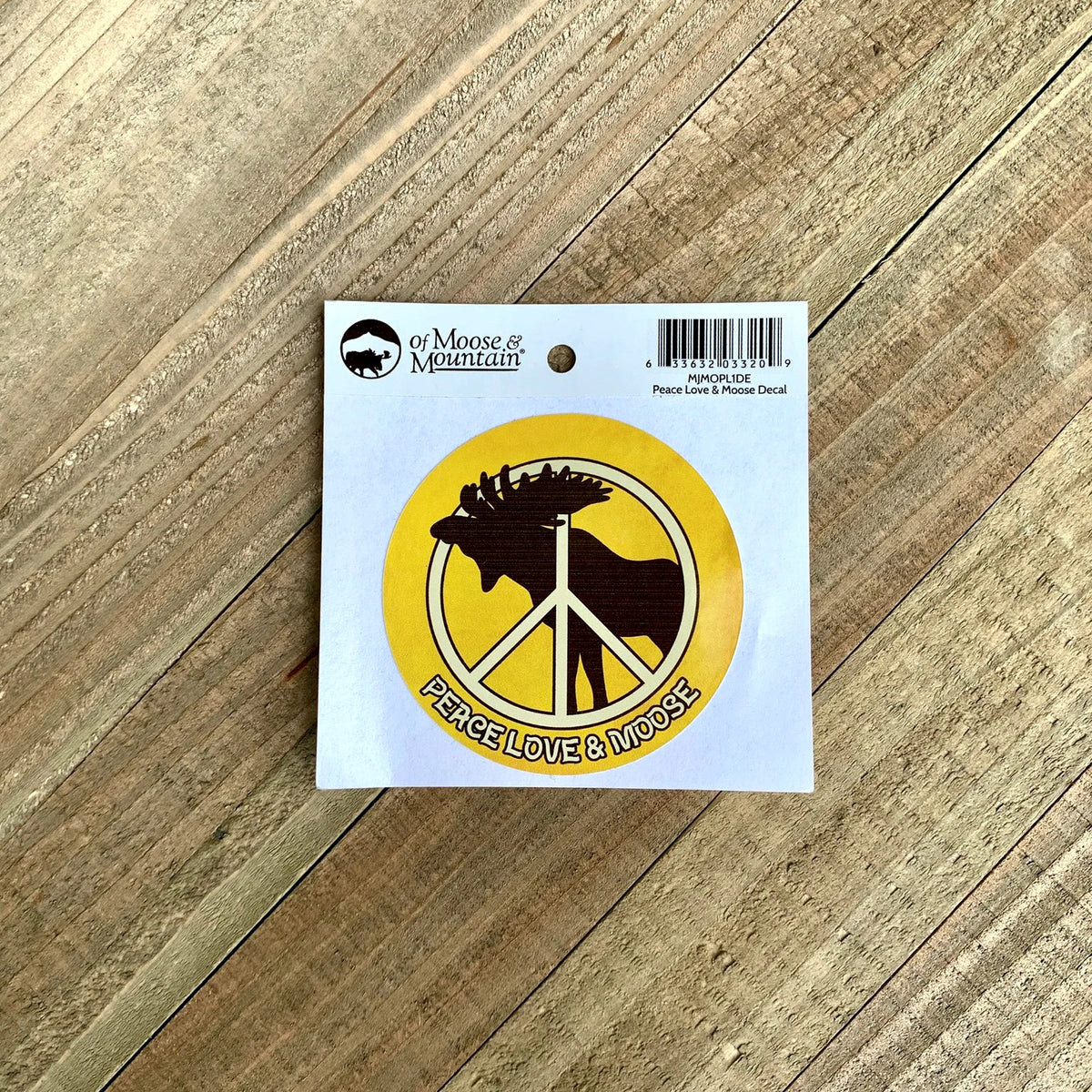 Peace, Love & Moose Sticker