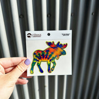 Tie Dye Moose Sticker