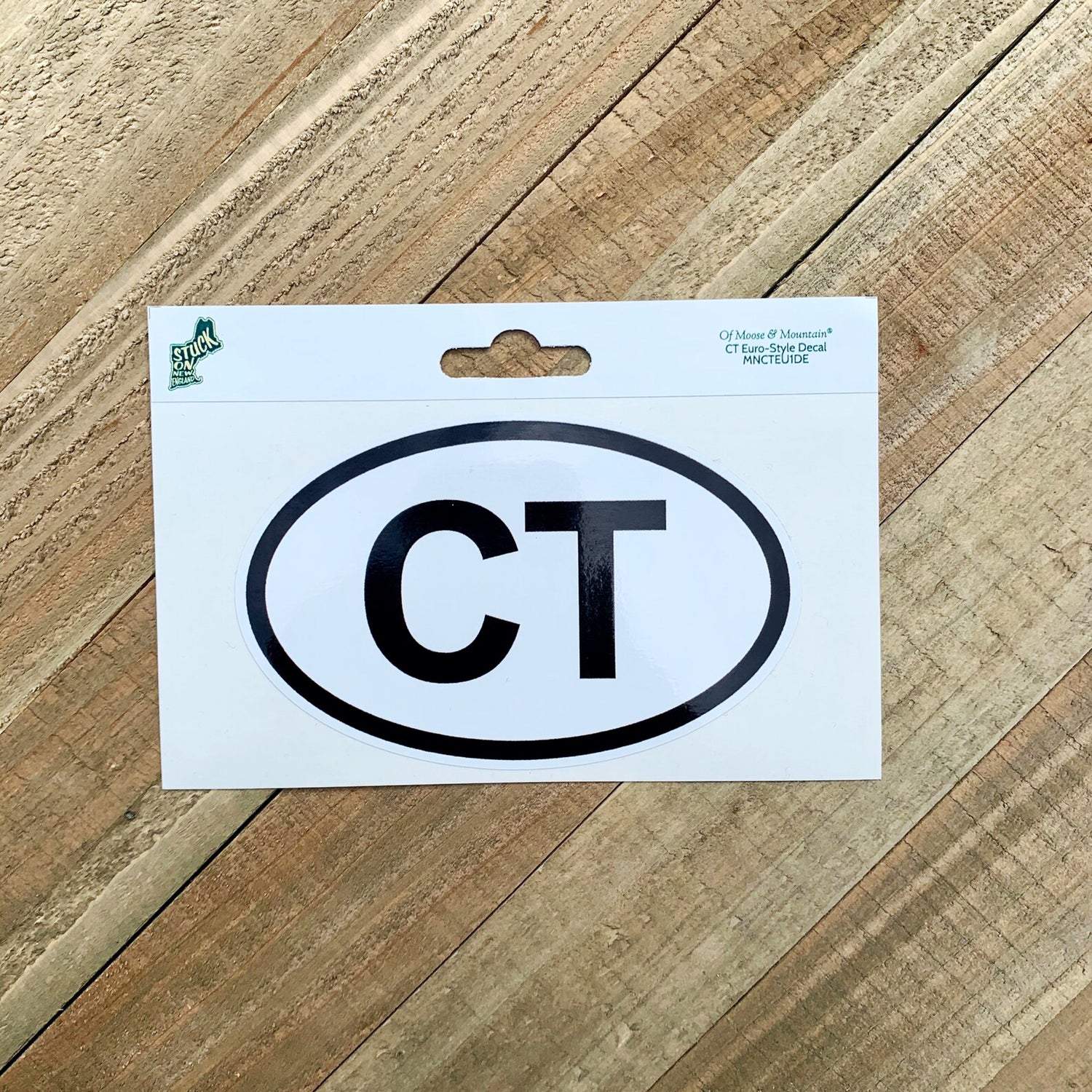 Connecticut CT Euro-Style Sticker