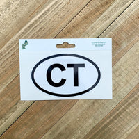 Connecticut CT Euro-Style Sticker
