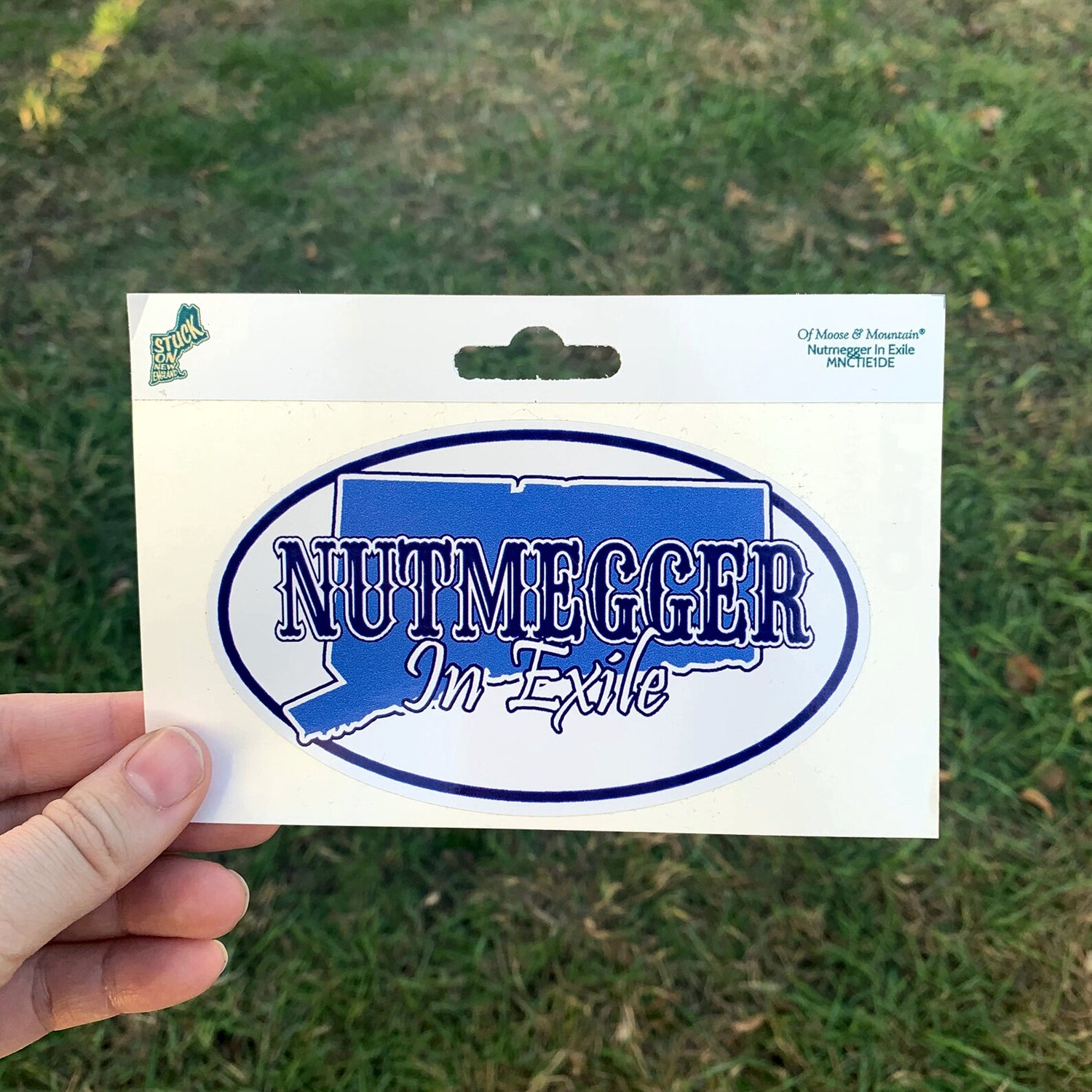 Nutmegger in Exile Sticker