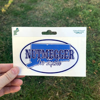 Nutmegger in Exile Sticker