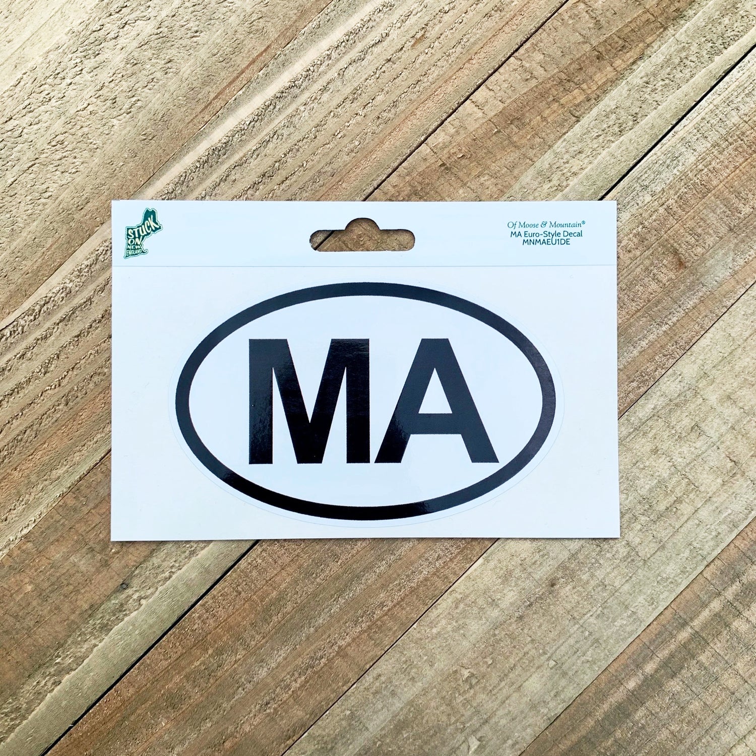 Massachusetts MA Euro Style Sticker