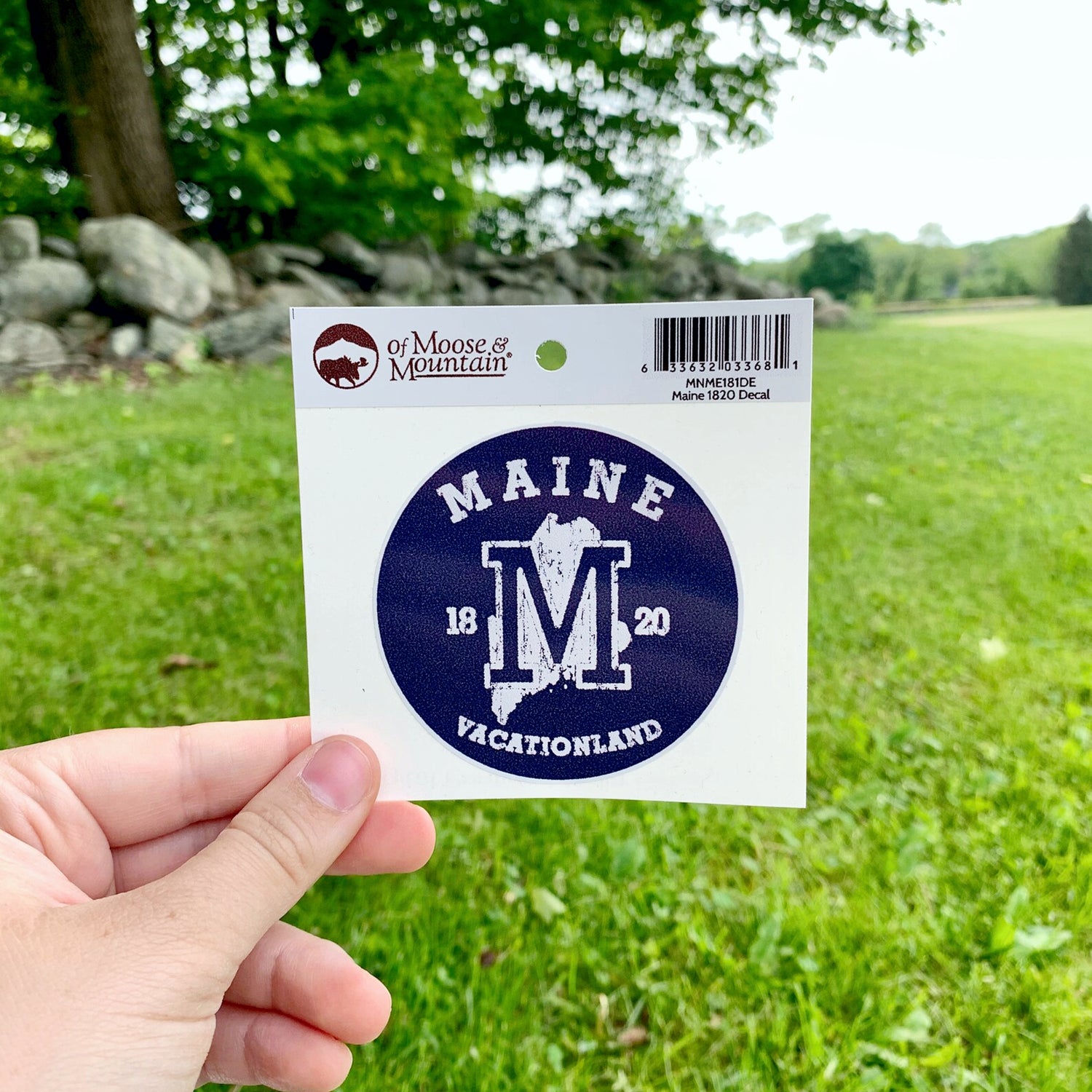 Maine 1820 Vintage-Style Sticker