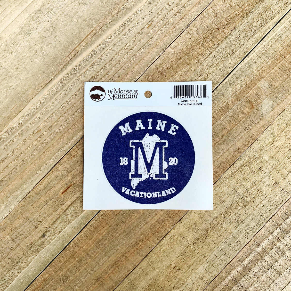 Maine 1820 Vintage-Style Sticker
