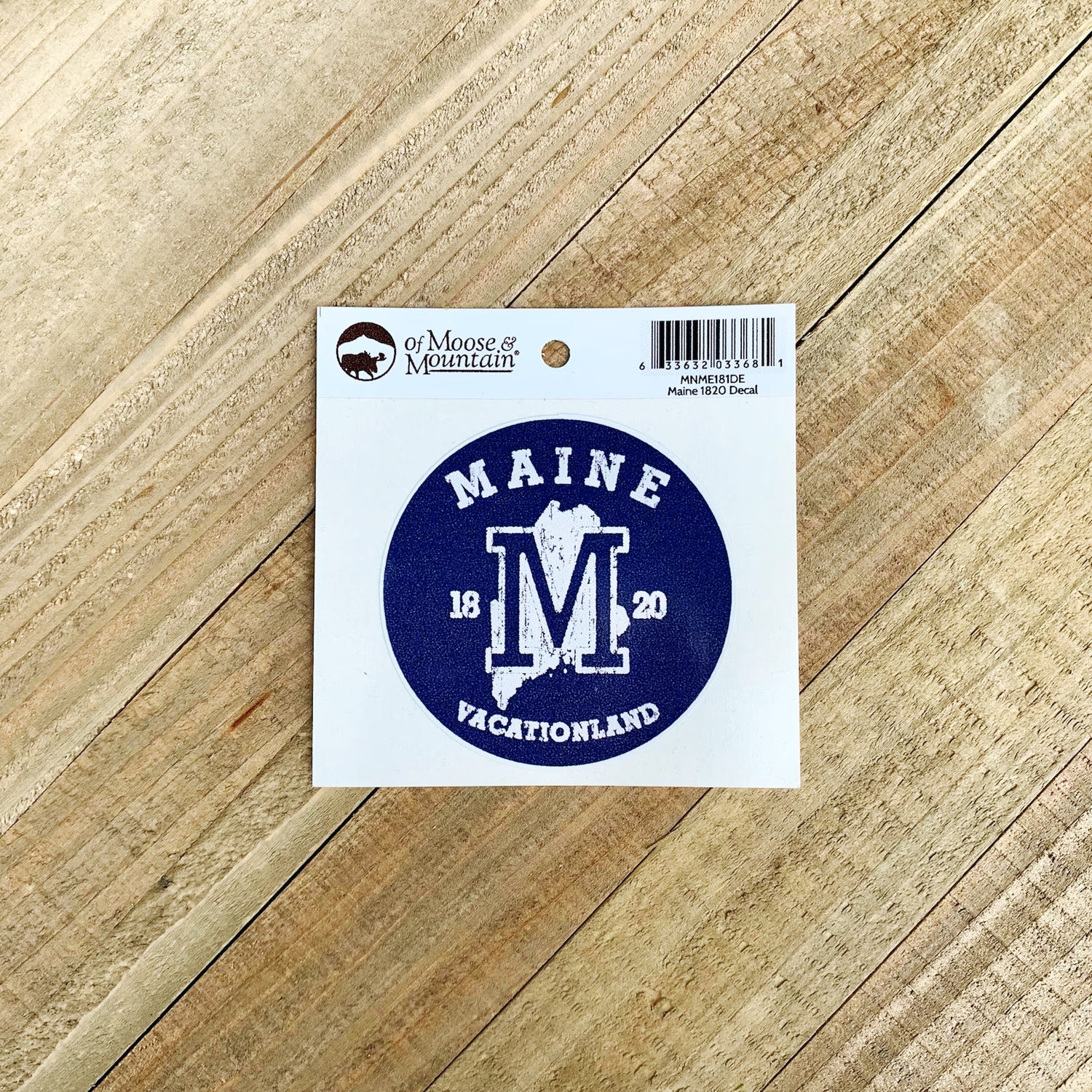 Maine 1820 Vintage-Style Sticker