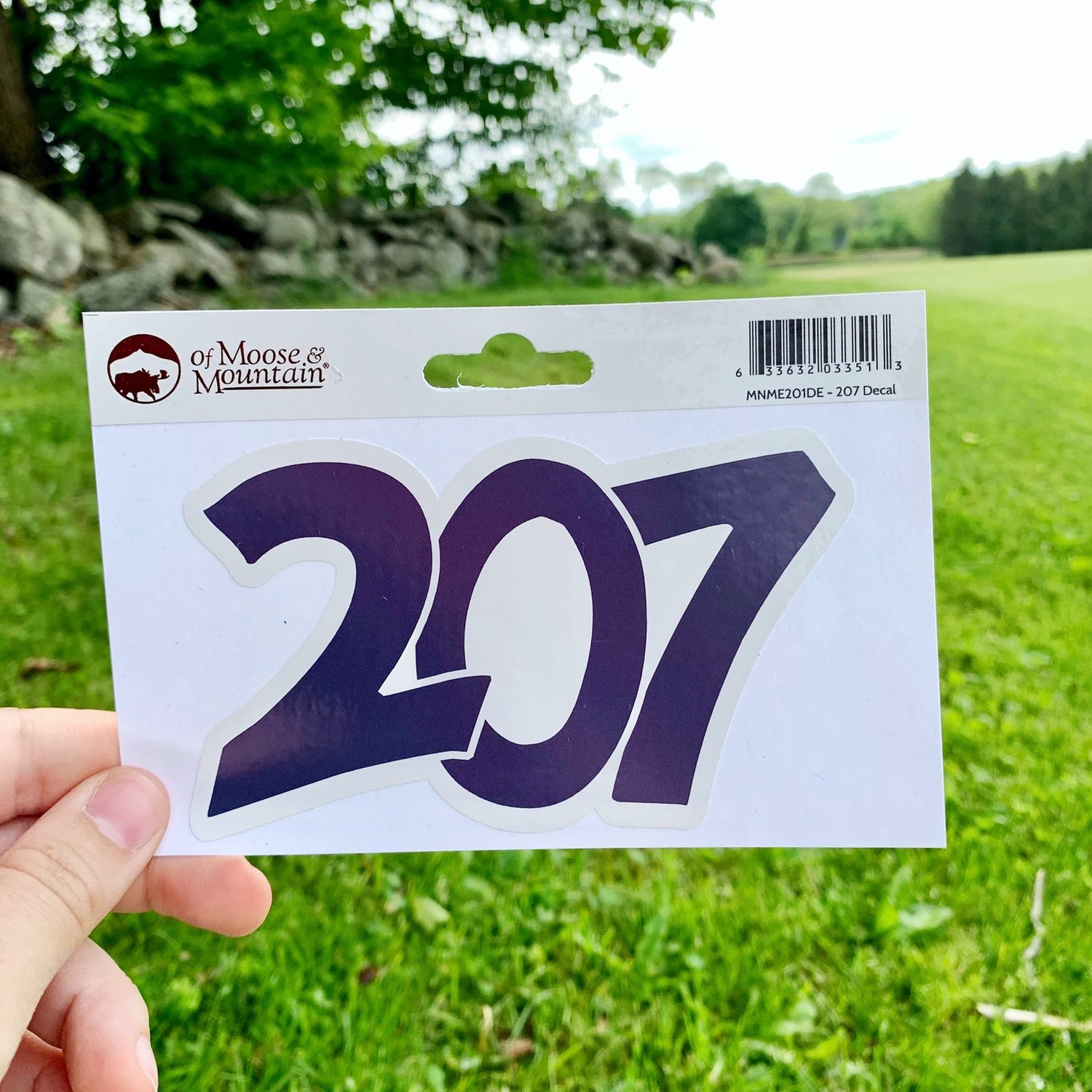 207 Maine Area Code Sticker