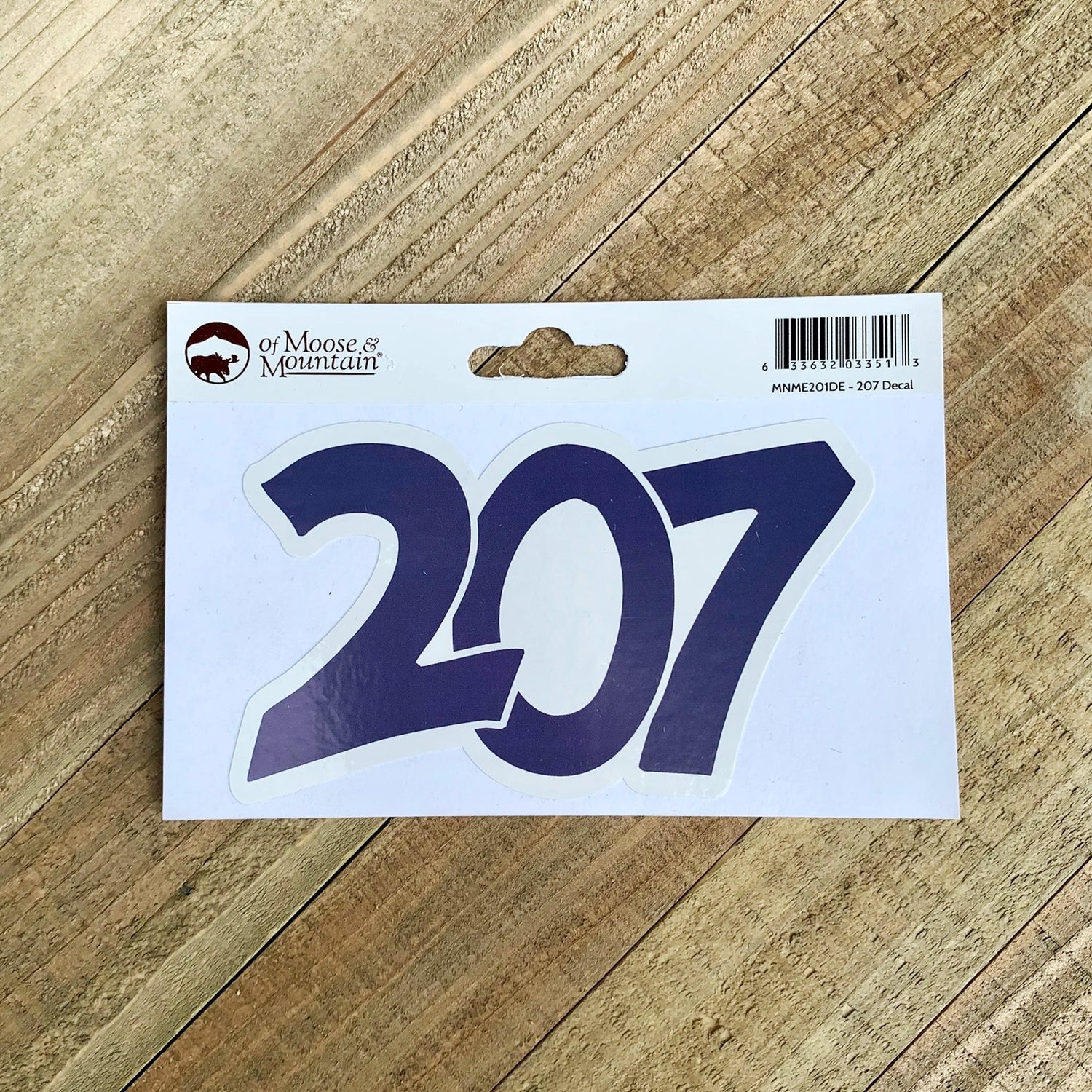 207 Maine Area Code Sticker