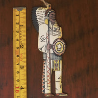 Chief Passamaquoddy Big Freeport Indian Statue Ornament