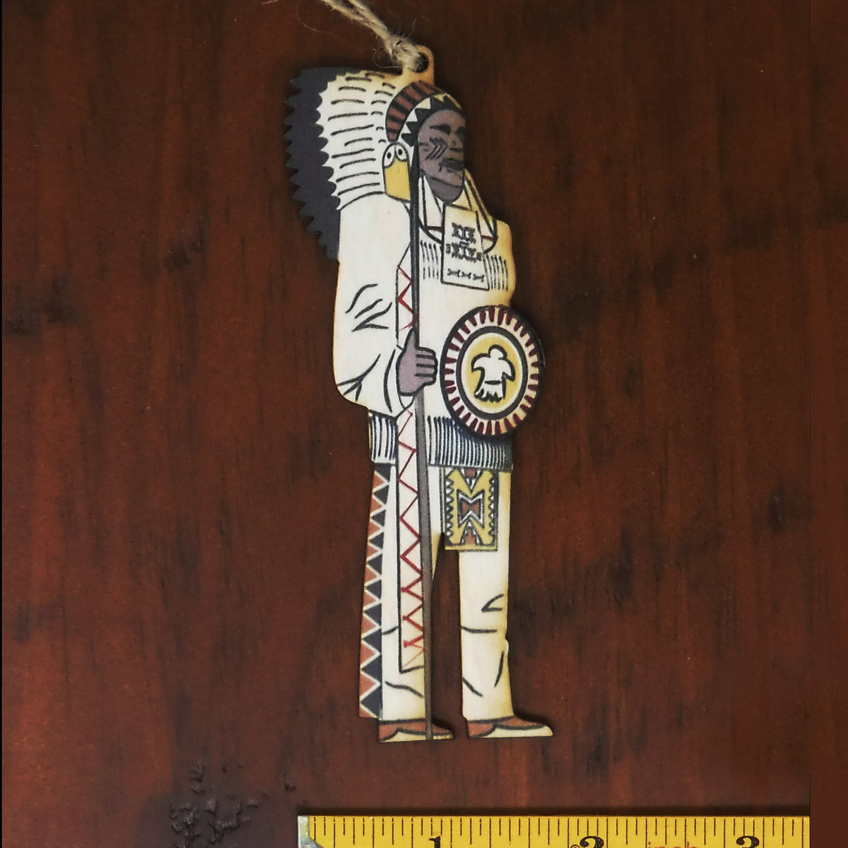 Chief Passamaquoddy Big Freeport Indian Statue Ornament