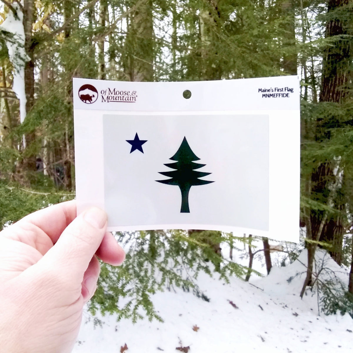 Maine's First Flag Sticker