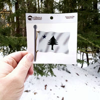 Maine's First Flag Sticker