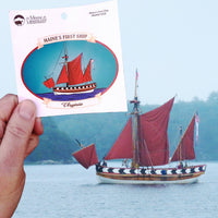 Maine's First Ship Virginia Sticker