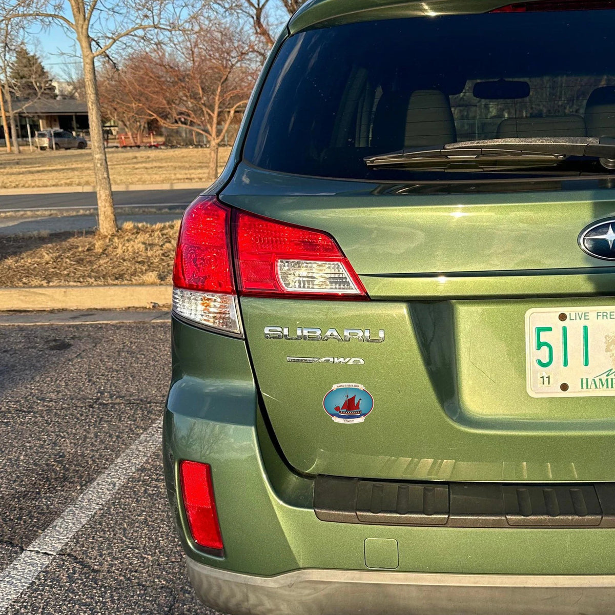 Maine's First Ship Virginia Sticker
