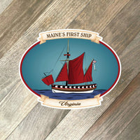Maine's First Ship Virginia Sticker