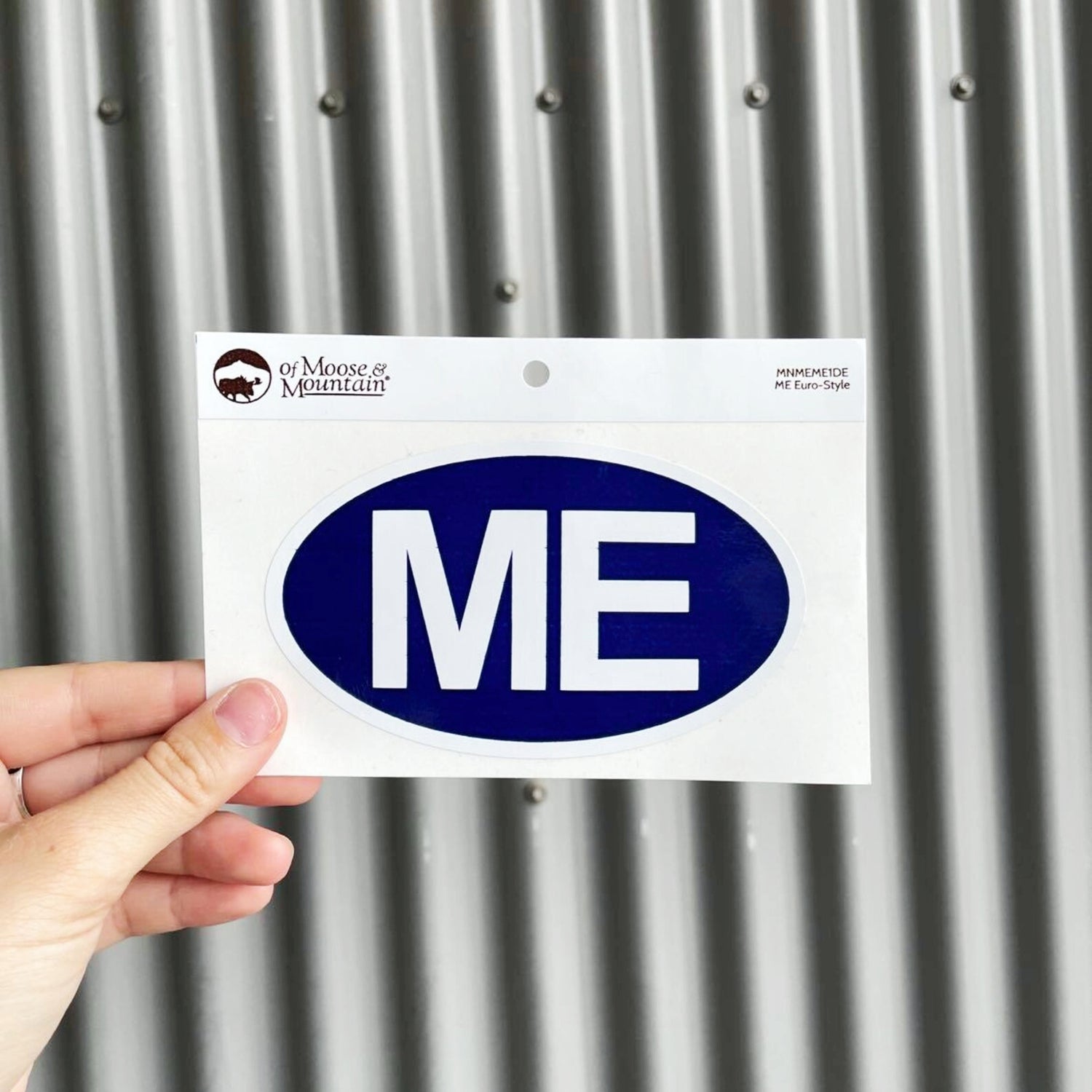 Maine ME Euro Style Sticker