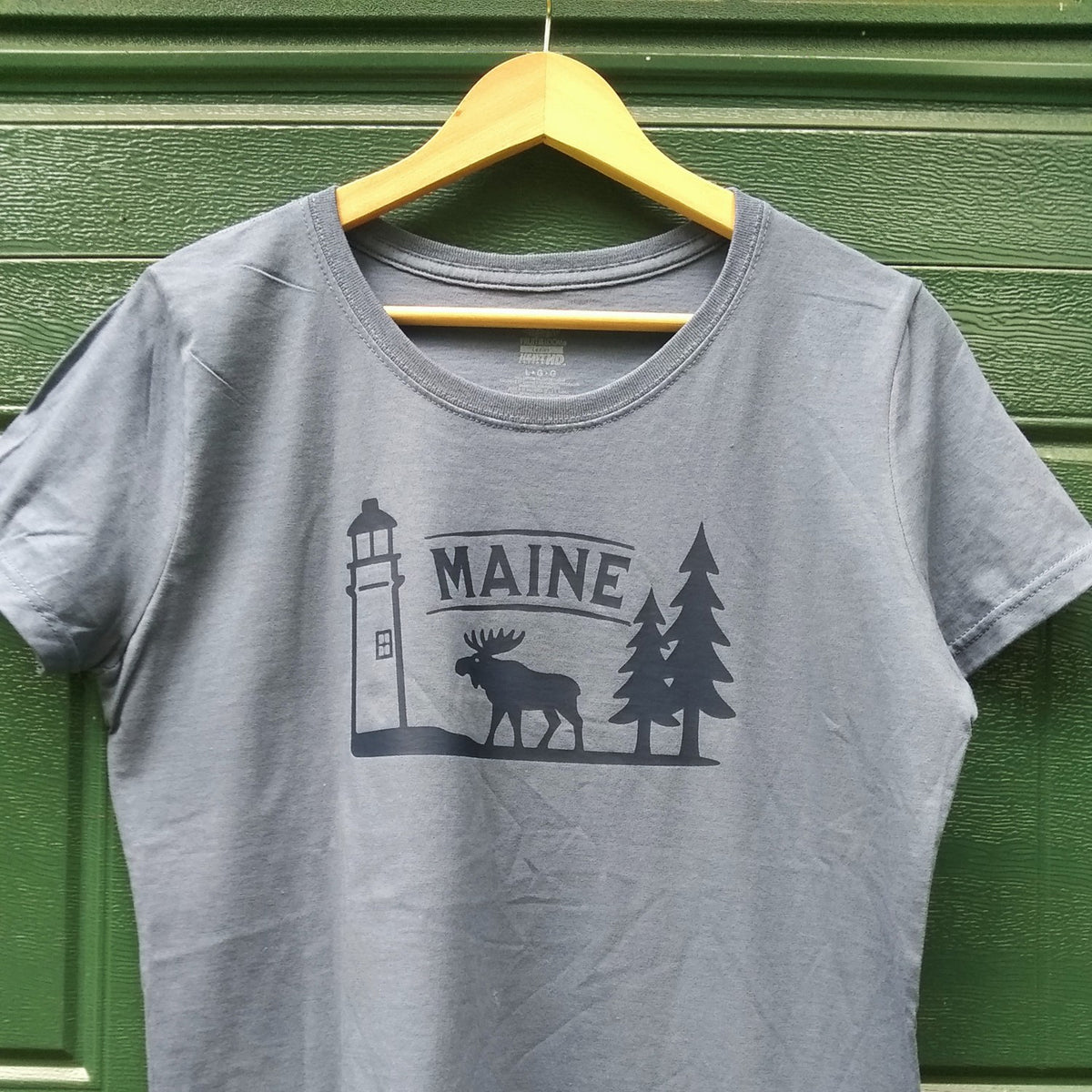 Maine Moose Lighthouse Women's T-Shirt