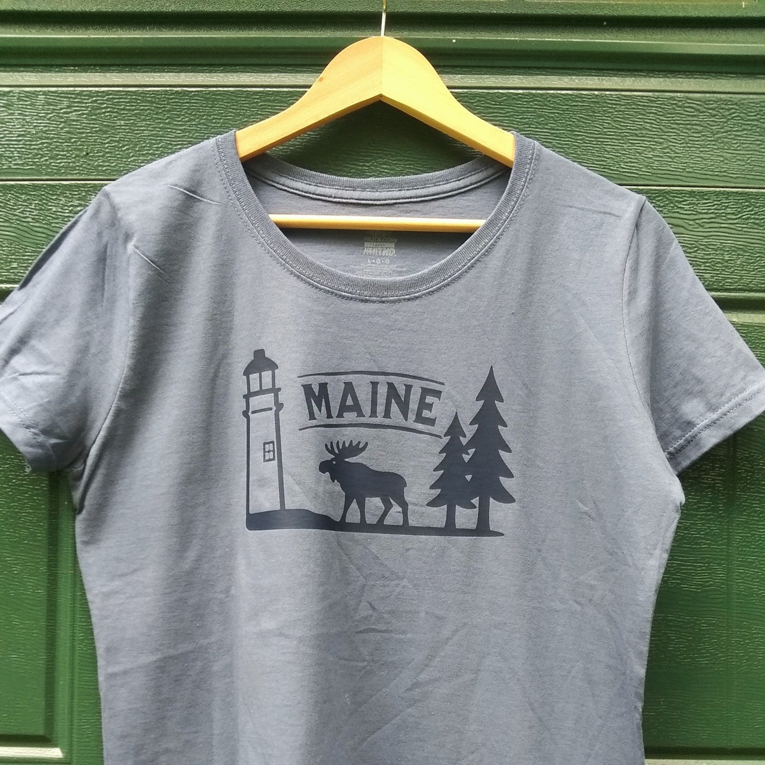 Maine Moose Lighthouse Women's T-Shirt