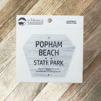 Popham Beach State Park Sign Sticker
