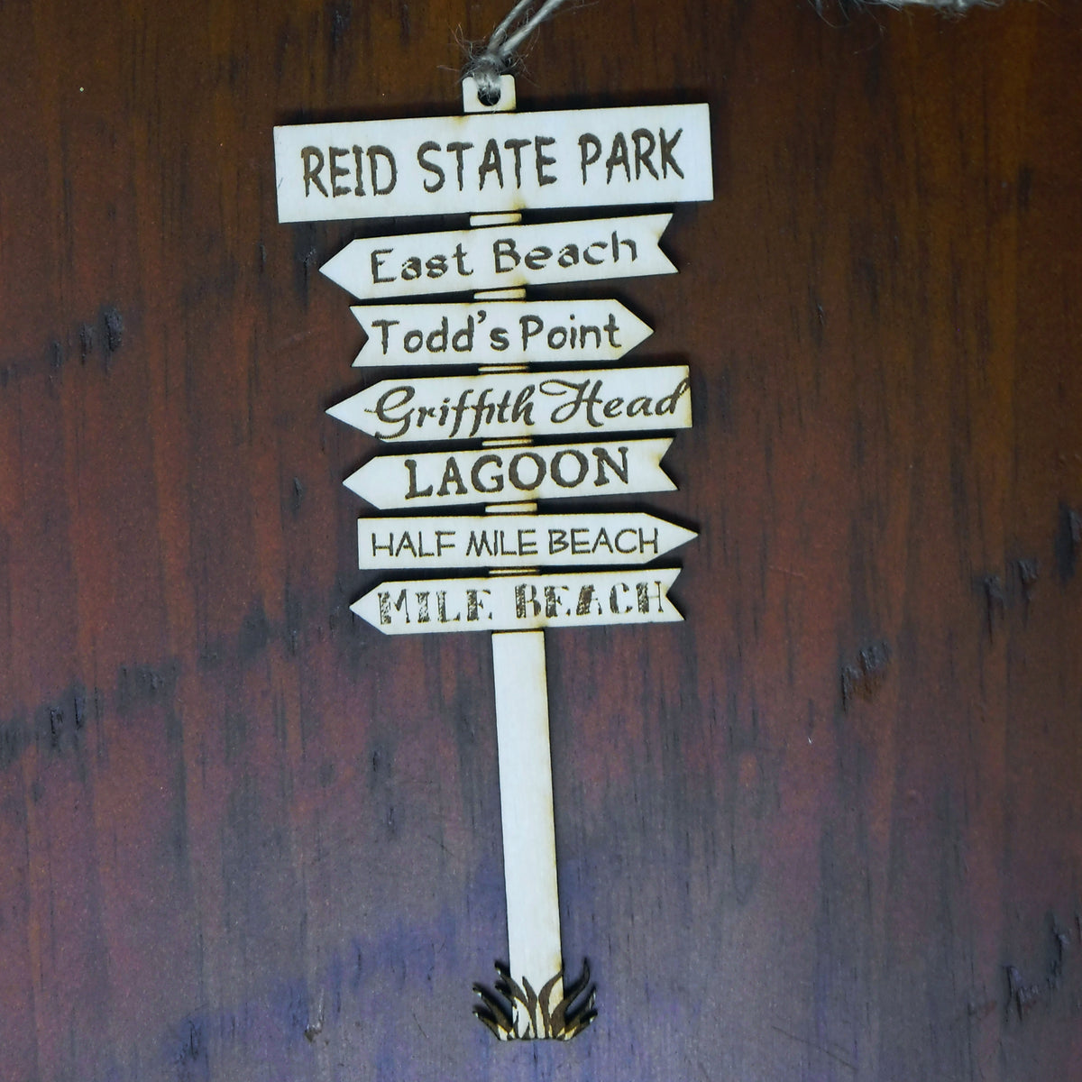 Reid State Park Signpost Ornament
