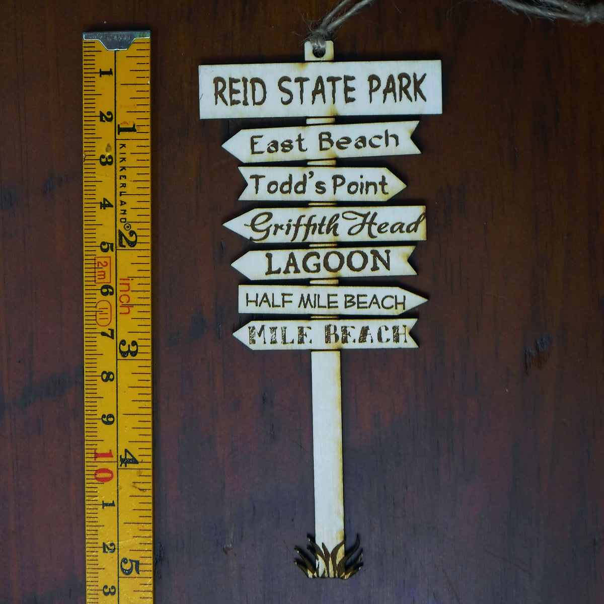 Reid State Park Signpost Ornament