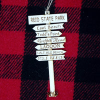 Reid State Park Signpost Ornament