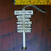 Reid State Park Signpost Ornament
