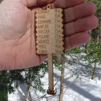 Famous Maine Signpost Ornament